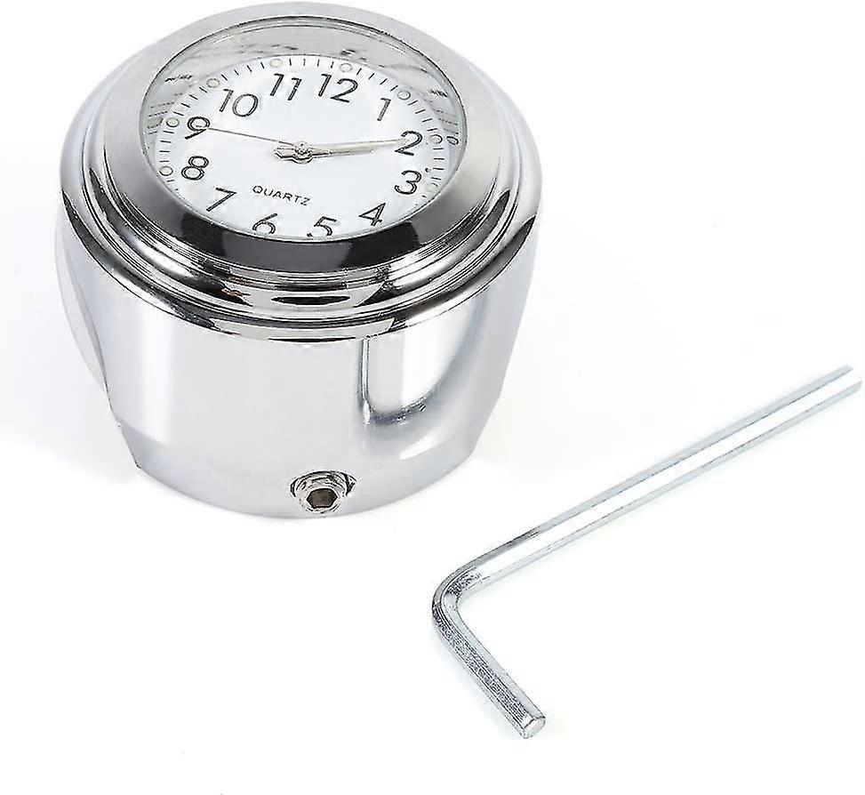 Motorcycle Handlebar Thermometer, 7/8" Water Resistant Temperature Dial Indicator