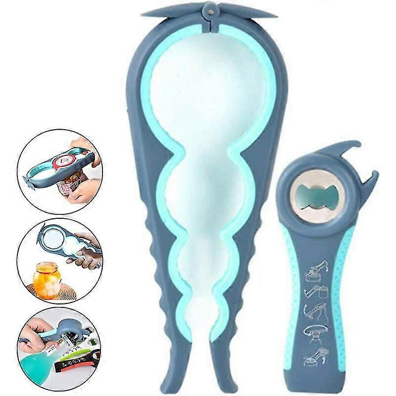 Bottle Opener Kit, Healwe 5 In 1 And 4 In 1 Multifunctional Jar Opener
