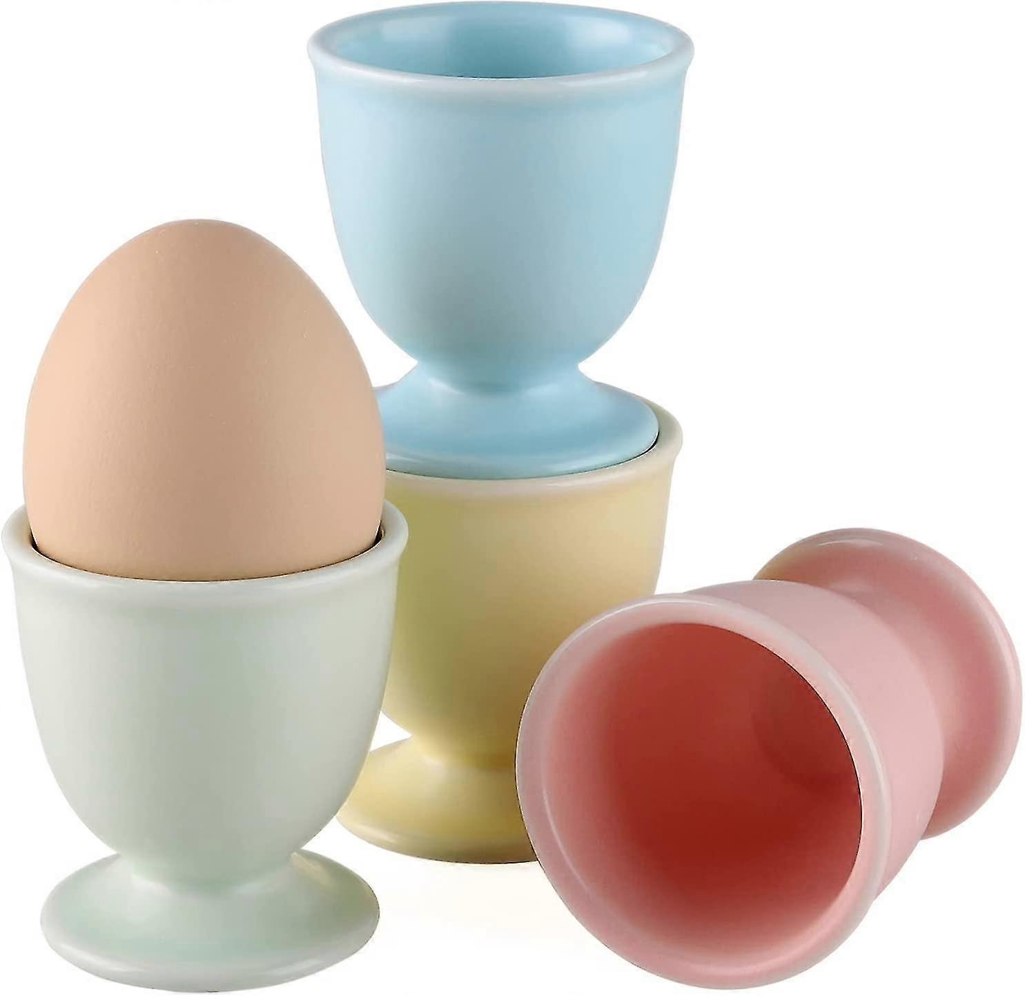 Porcelain Egg Cups Ceramic Egg Stand Holders For Soft Boiled Eggs