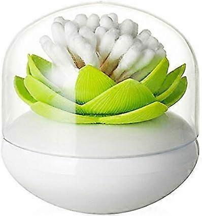 Lotus Bud geformte Wattestäbchenbox oder Spender mit Deckel