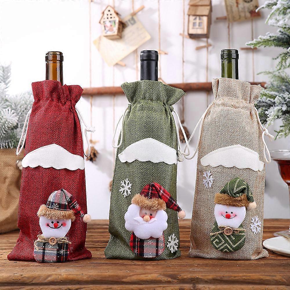 Christmas Wine Bottle Cap  Sweater Set