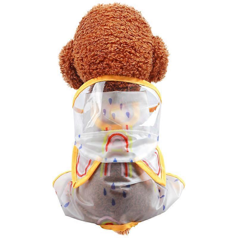 Dog Rainbow Raincoat Light Rain Jacket Waterproof