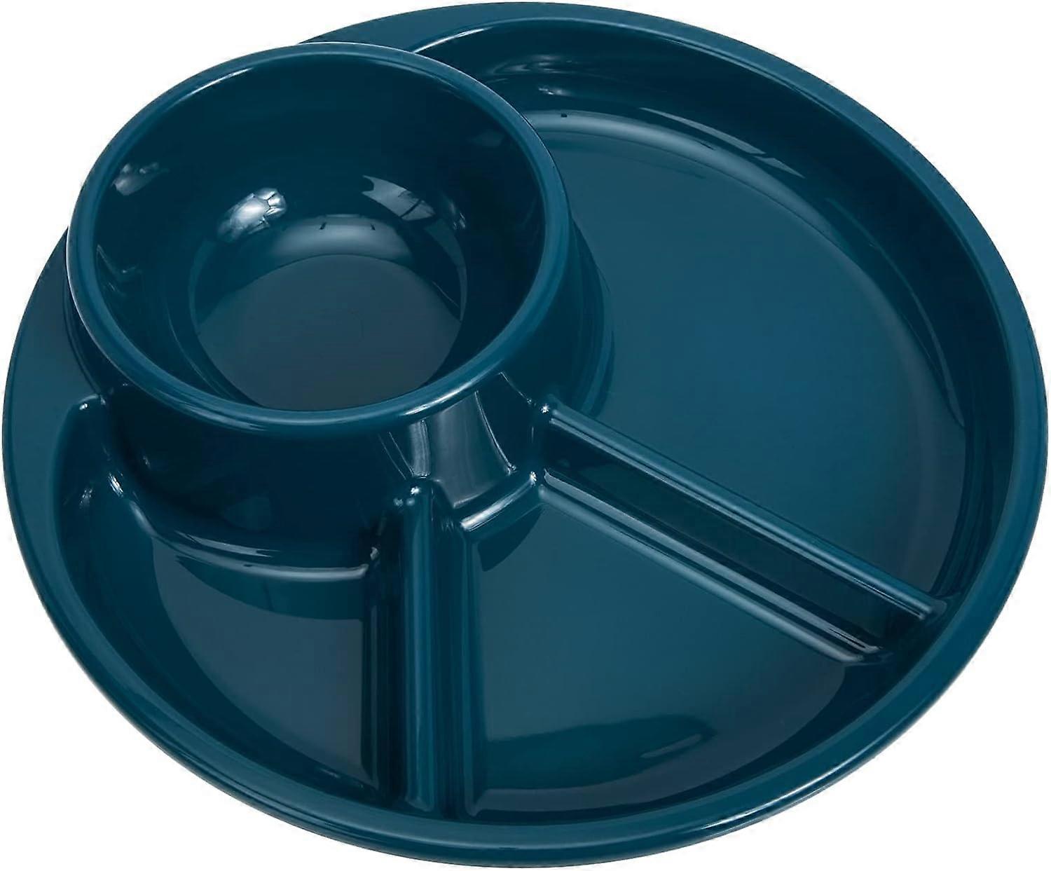 Portion Control Plate Diet Plates: Plastic Reusable Compartment Plate Divid