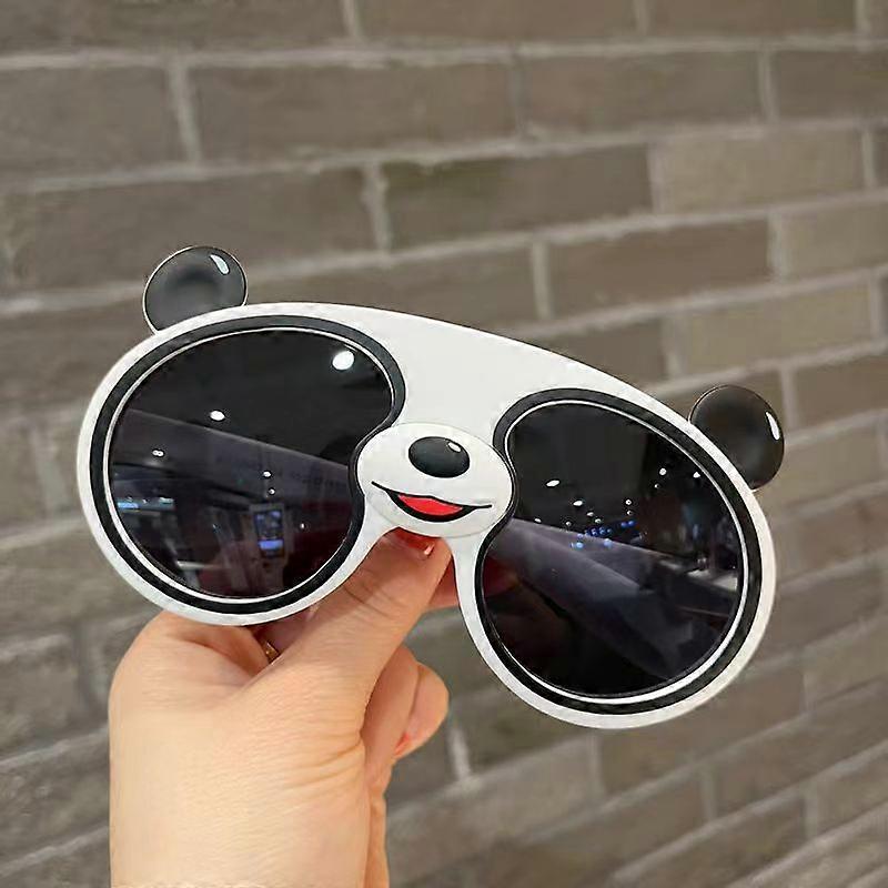 Cartoon Sunglasses Perspective Unisex Cute Panda Shape UV Protection Transparent Sunglasses