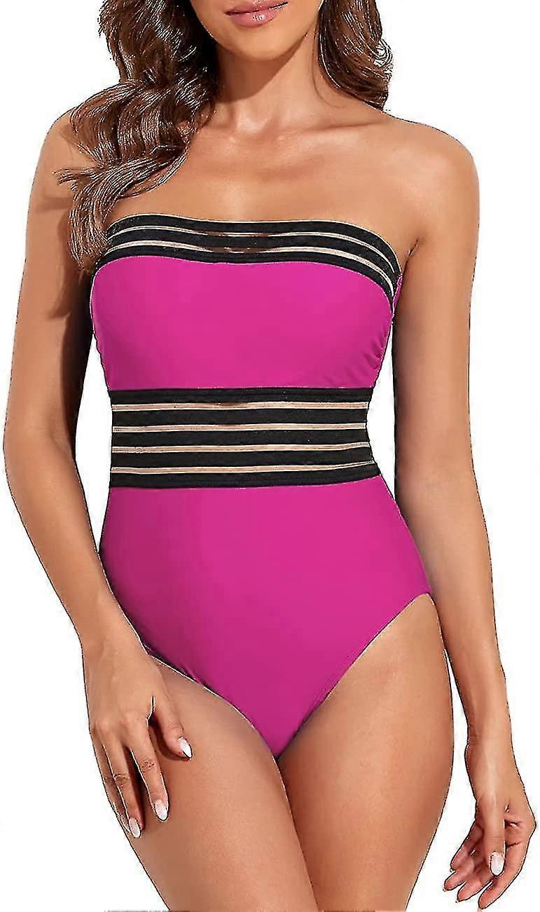 Kvinders stropløse badedragter i ét stykke Mavekontrol Badetøj Grime Slankende badedragter