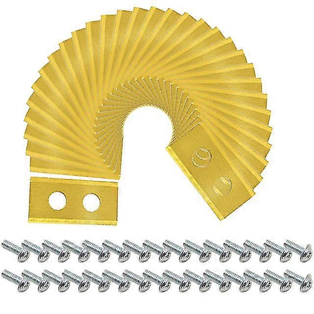 30 stk plenblader i rustfritt stål for Worx Robotic gressklippere Grass Cutter Replacement Blades Tilbehør til hageverktøy