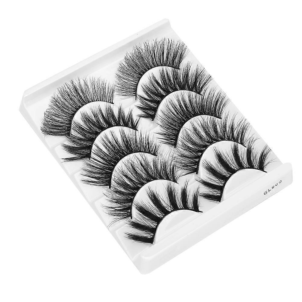 10 Pairs 6D Faux False Eyelashes Soft Fake Eyelashes Long Thick Makeup Eye Lashes for WomenGL900