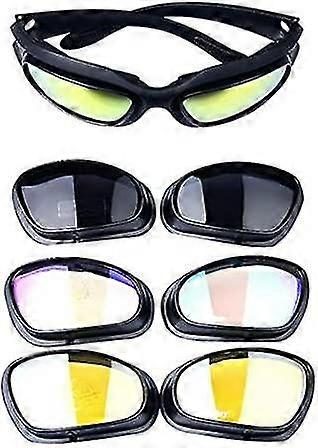 Polarized Driving Riding Sun Glasses With 4 Lens