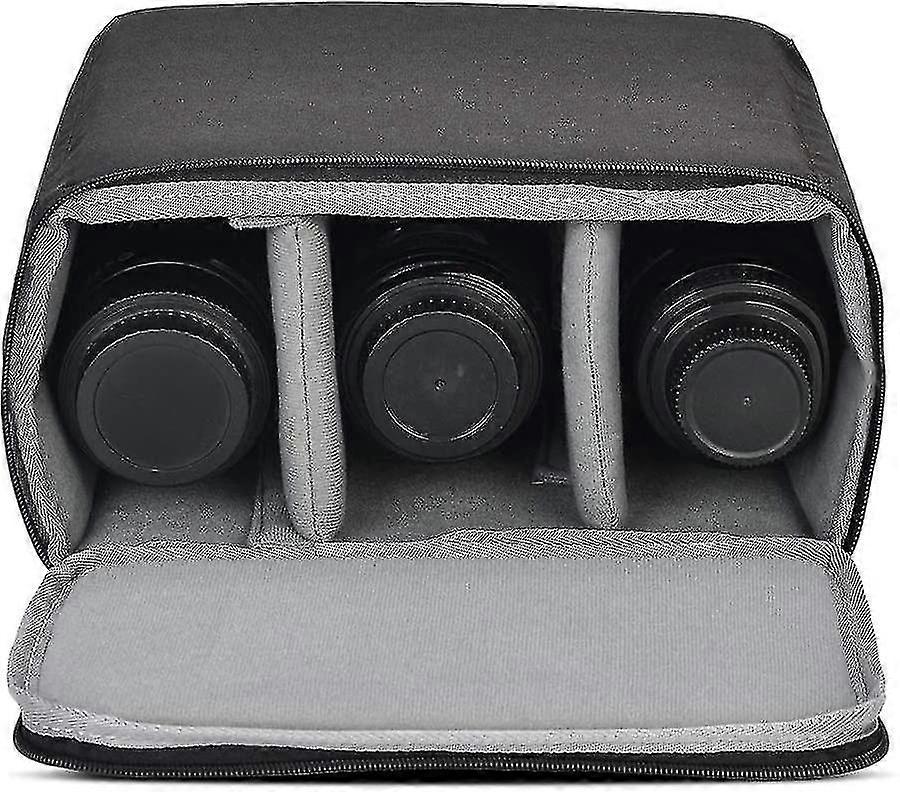Camera Protective Bag. Shockproof Neoprene Camera Lens Insert Bag 2 Padding