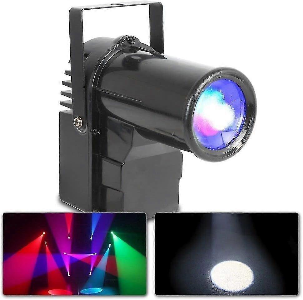 Ps10w Spotlight - 10w Led 4-in-1 Rgbw Color Mixing Pre-programmed Shows Auto Mode Dmx Mode 4 Or 7 Channels With Mounting Bracket