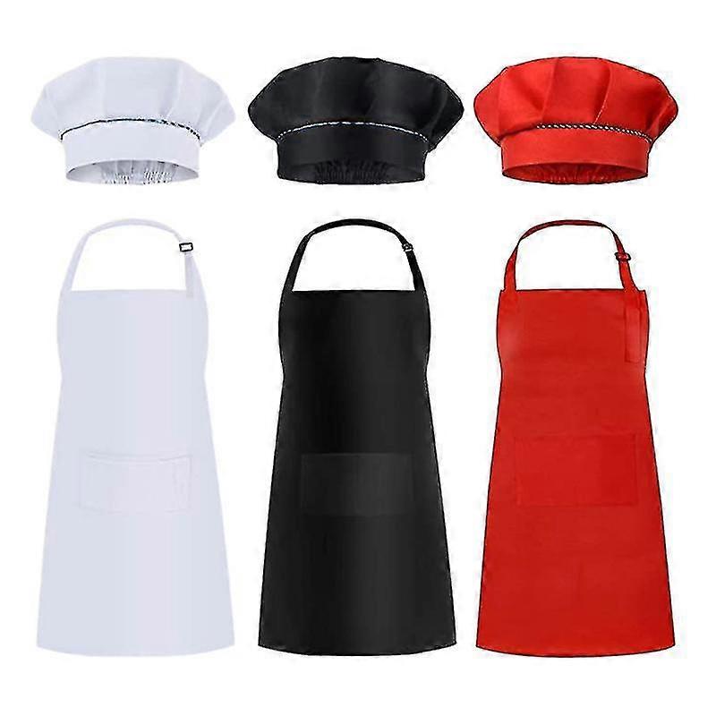 6 Pcs Kids And Hats Set For Ing Ba Ing + + Red