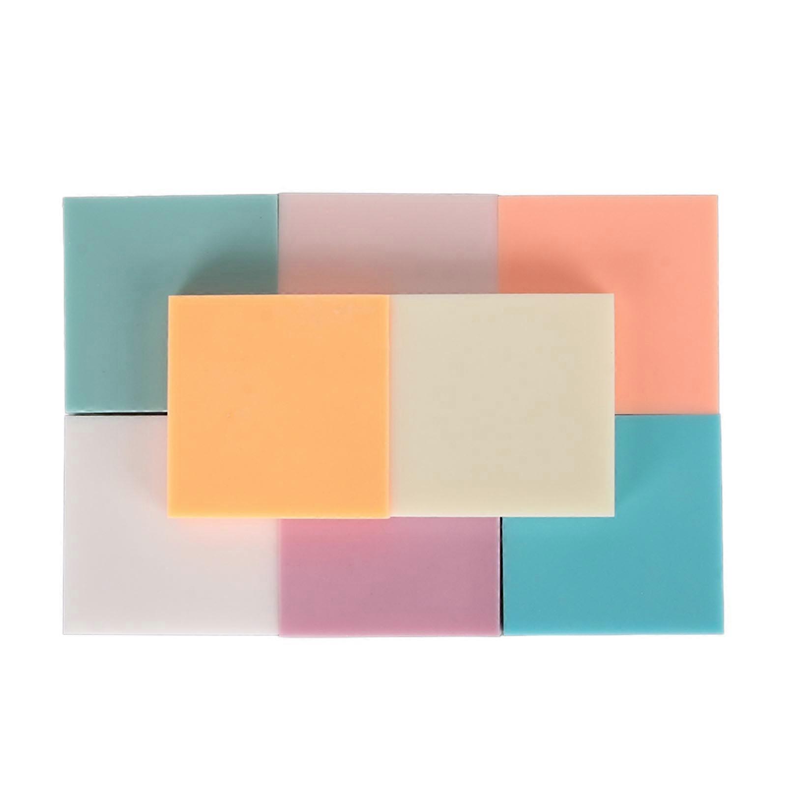 Rubber Carving Blocks Soft 8 Mixed Color Easy Cutting Powder Free Rubber Stamp Carving Blocks