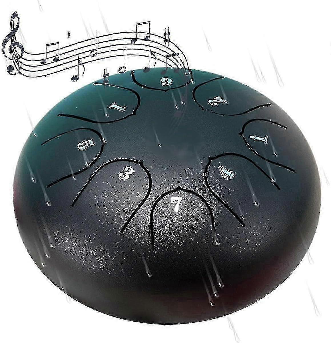 Tambor de Chuva Para Jardim Externo, Tambor de Chakra Para Chuva ao Ar Livre, Tambor de Chuva Tambor Chakra à Prova d'Água 6 Polegadas 8 Notas