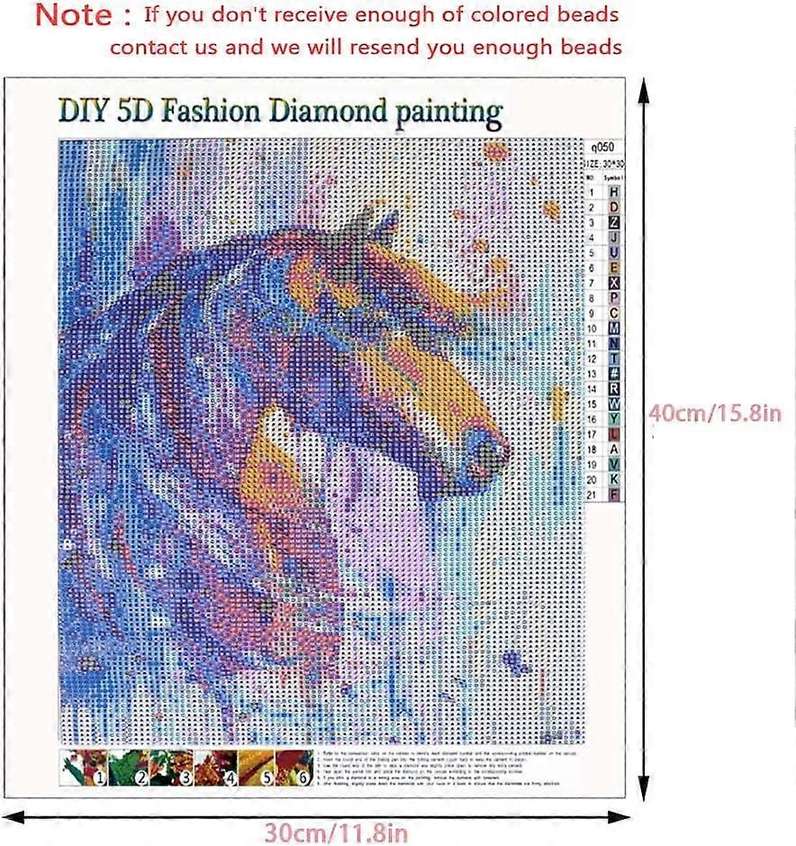 Reofrey DIY Cervi Diamond Painting Kit Trapano Completo Drill, Animali 5D Pittura Diamantes Diamante Kit Disegno, Strass Ricamo a Punto Croce Craft Arts for Home Wall Decor 30x40cm