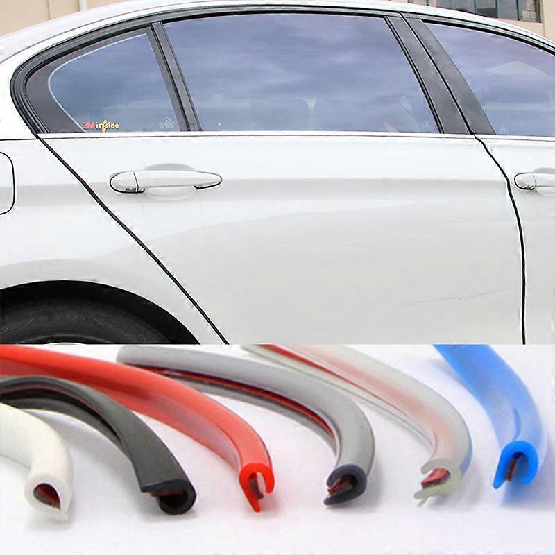 5M Car Door Edge Trim Molding Rubber Seal Strip Scratch Protector Guard Clear