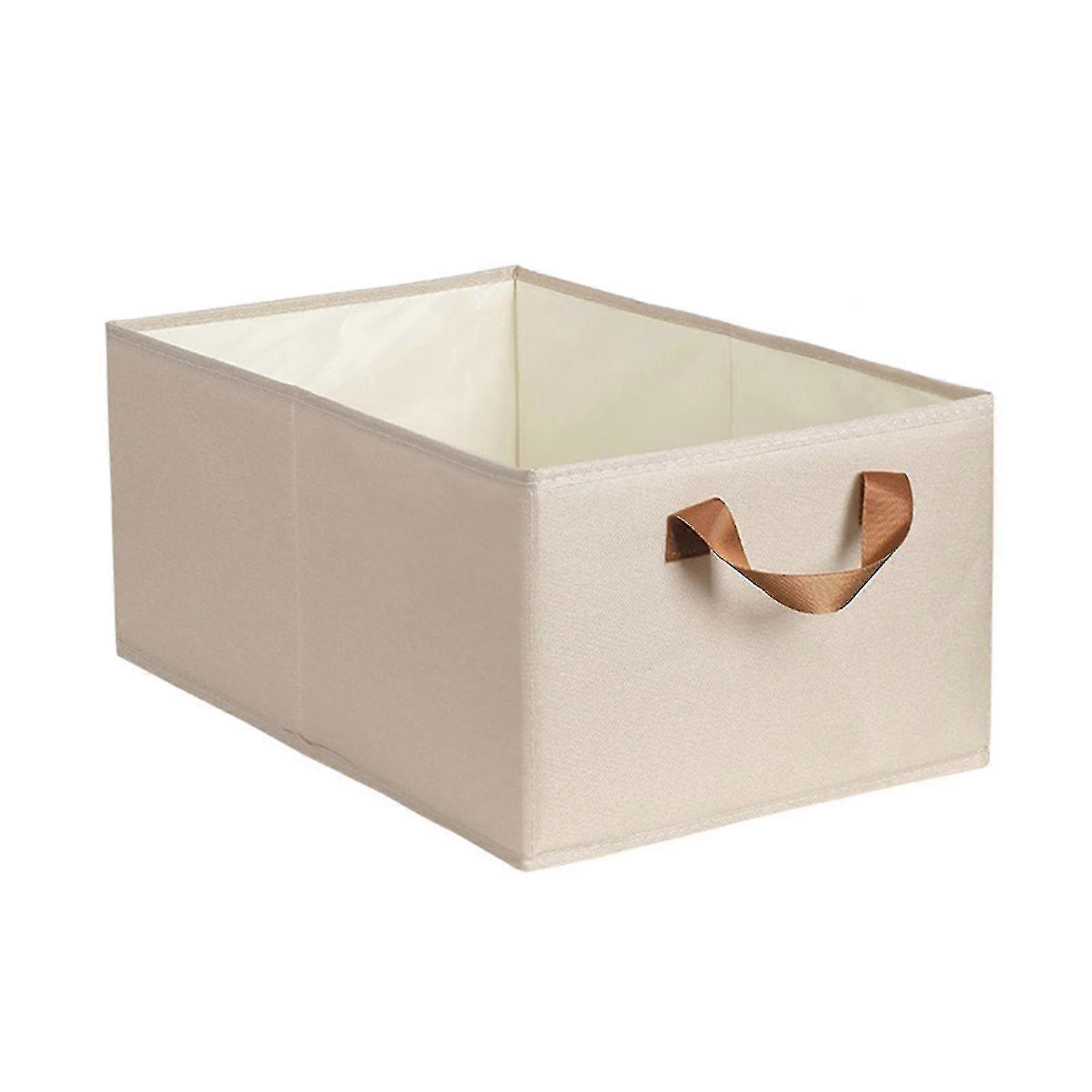 صندوق تخزين قماش قابل للطي صندوق تخزين ملابس متعدد الأغراض بمقبض للمنزل