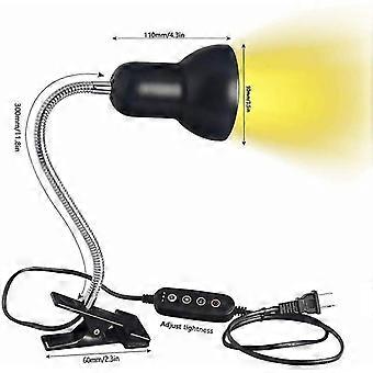 Led Uva UVB pærer, krybdyrlampe opvarmet skildpaddelampe med lang base til krybdyr og padder [energiklasse A +] (hy)