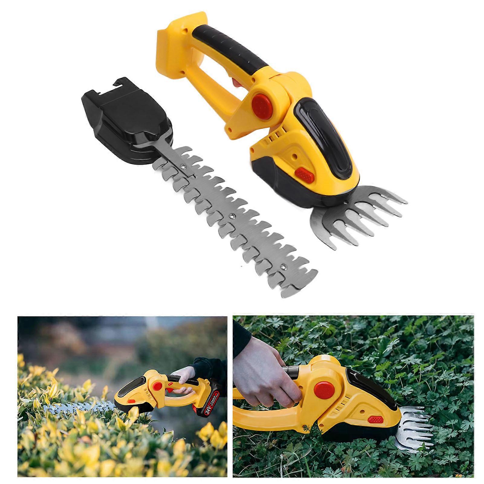 Cordless Grass Shear Rechargeable Shrubber Handheld Trimmer Electric Hedge Trimmer 110240V EU Plug
