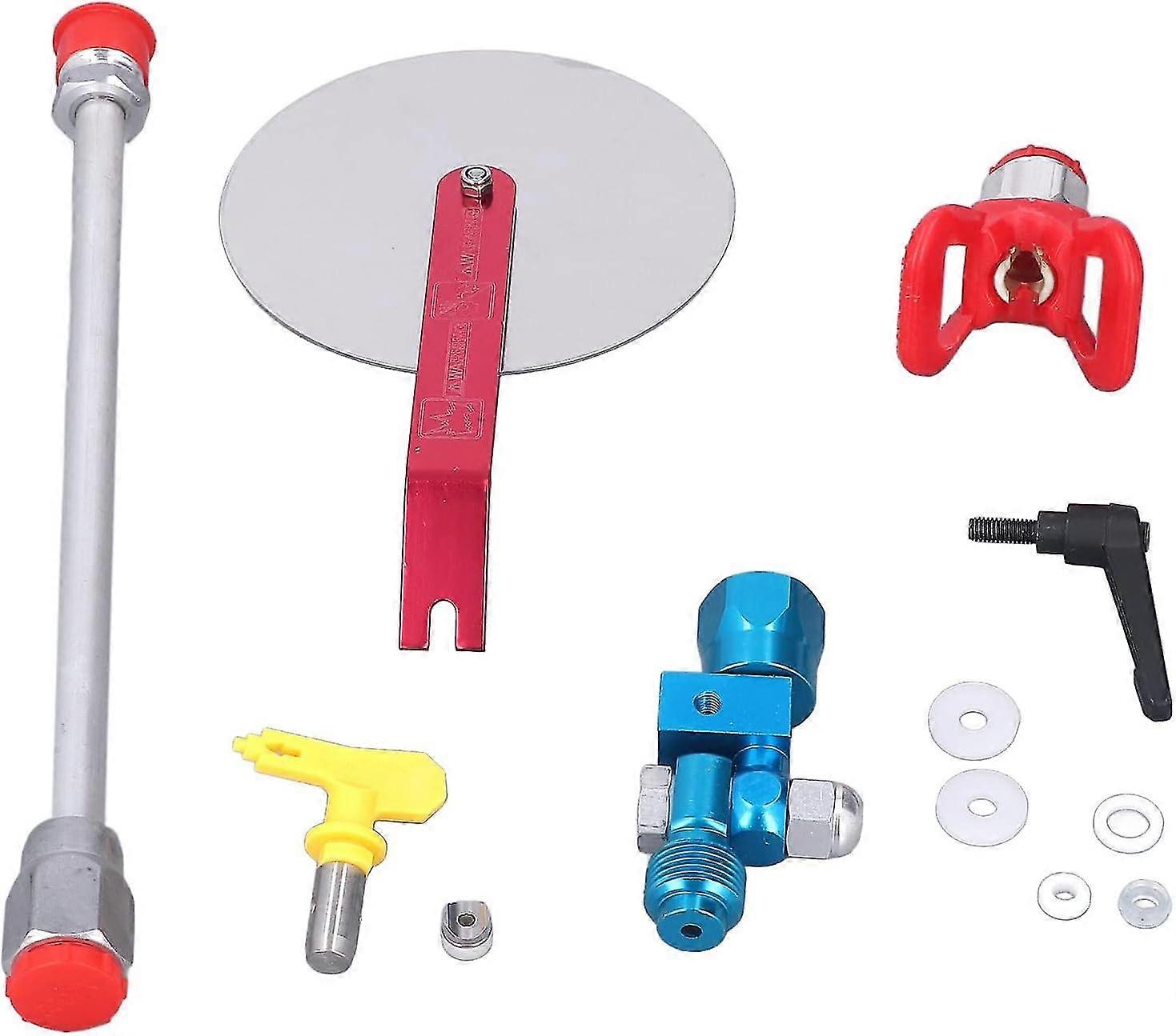 High Pressure Airless Spray Gun 3600 Psi with Universal Fitting - 517 Pointed Swivel Joint Baffle Extension Rod for All Paint Sprayers