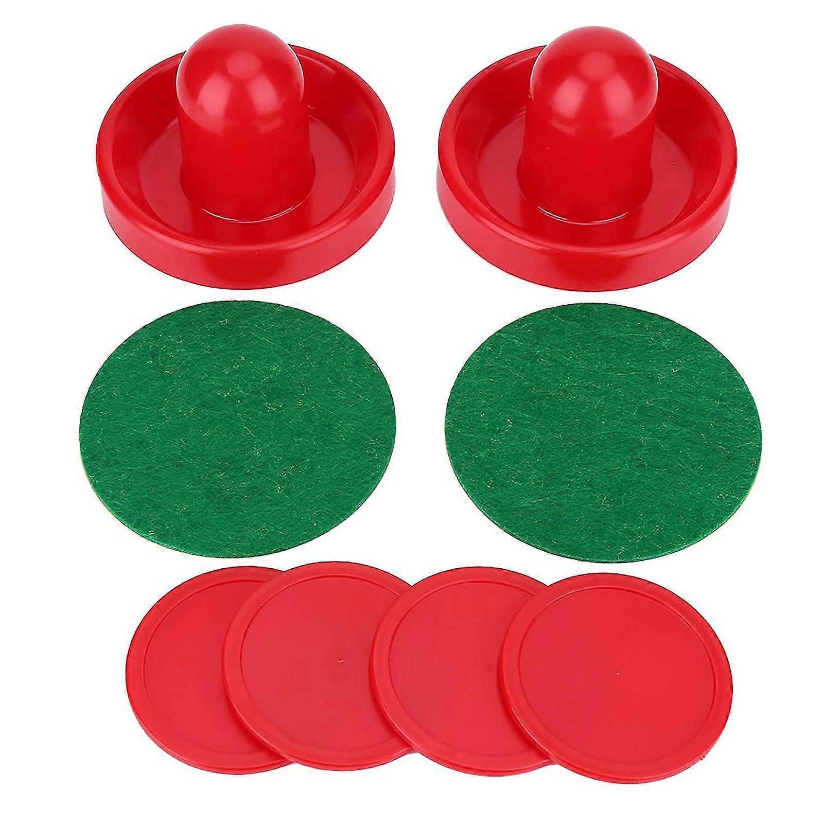 Ice Hockey Pushers Pucks Set (M) - Lightweight Plastic Replacement for Table Game