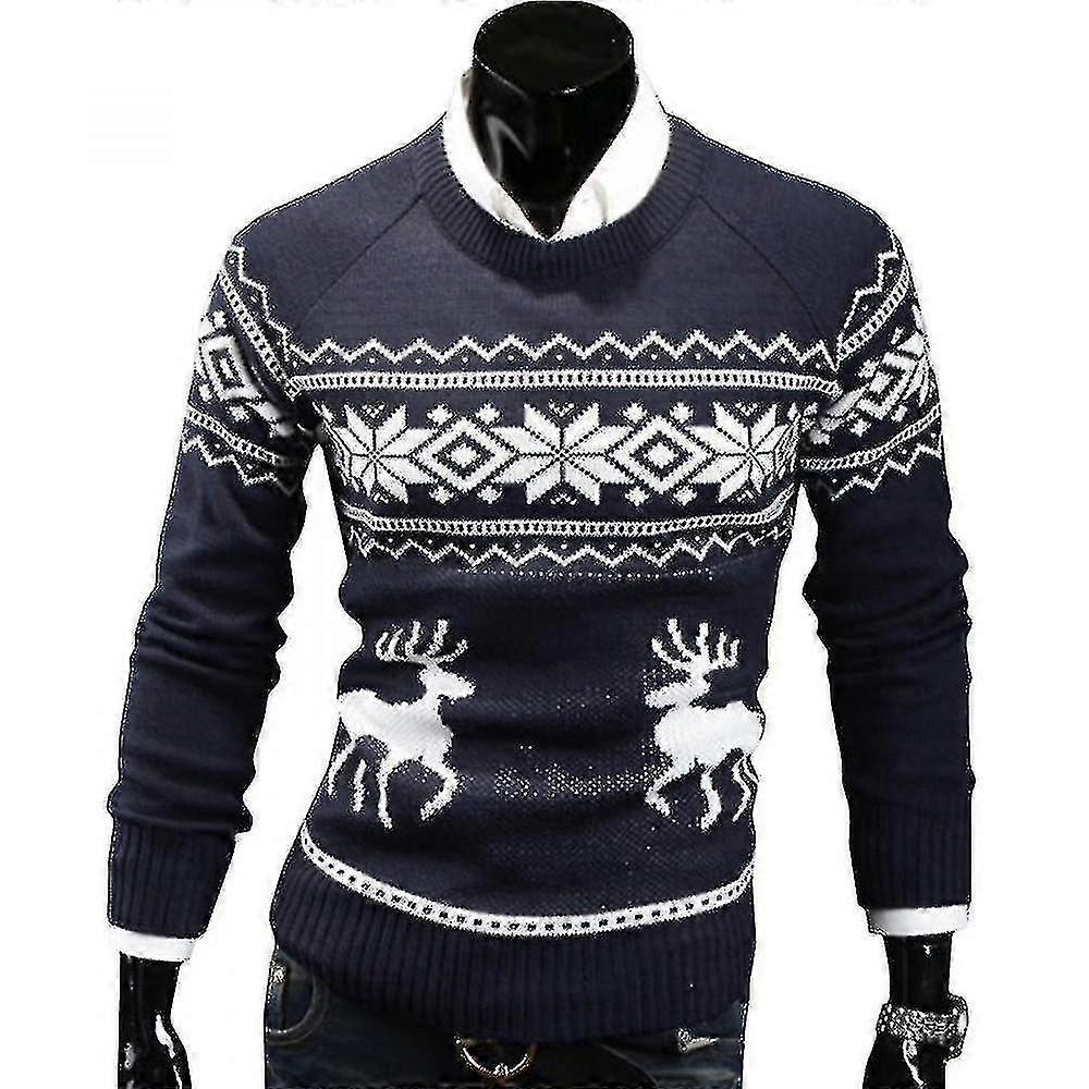 Men Christmas Jumper Sweater Pullover Tops