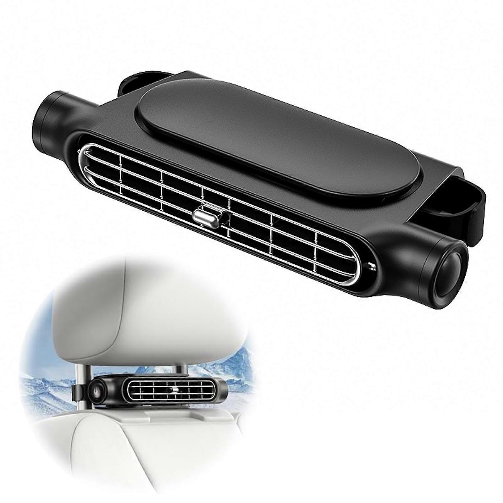 Car USB Fan Portable Car Seat Fan, Strong Wind and Wide Mouth Design with 3 Adjustable Wind Speeds Car Backrest Cooler for Various Car