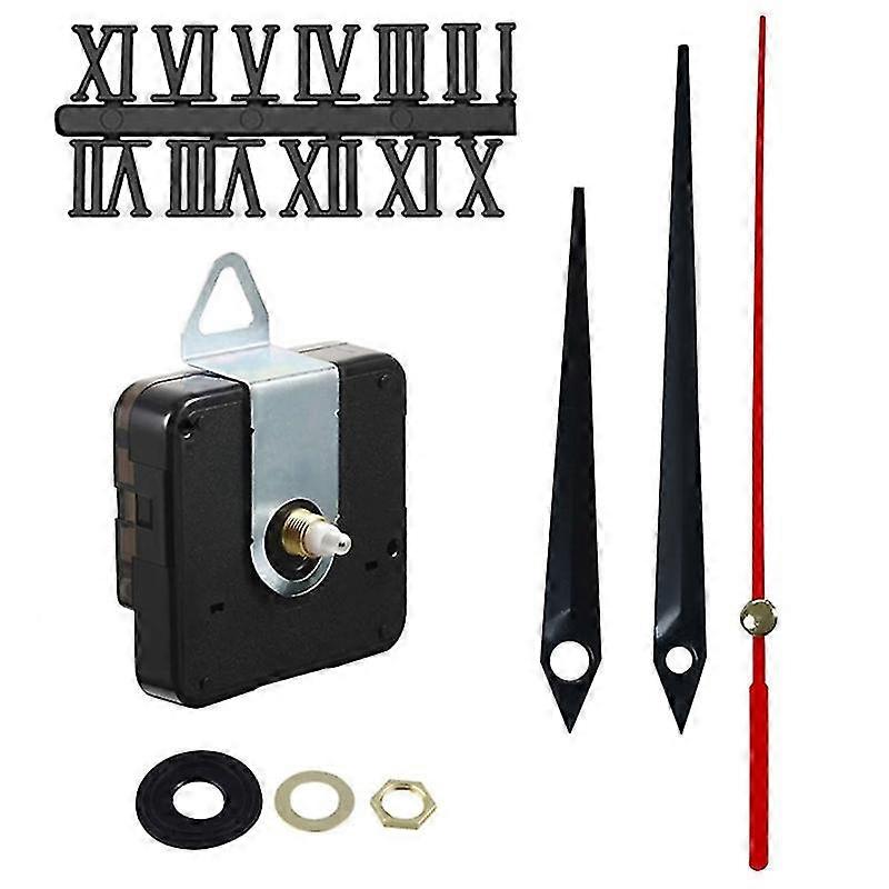Clock Movement Mechanism Replacement Clock Numerals Set with Hands Clock Motor