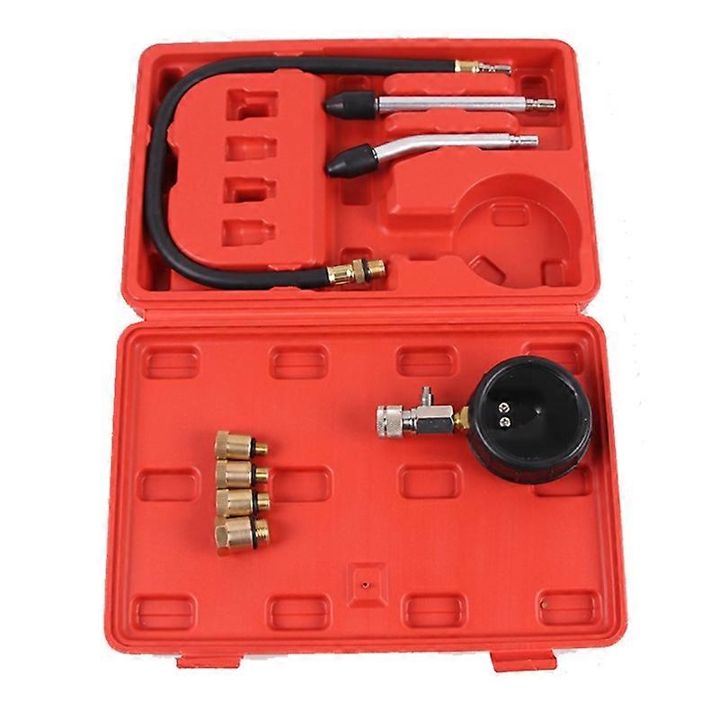 8x Petrol Engine Compression Tester Kit Universal Push On M10 M12 M14 M18