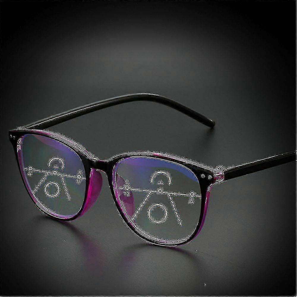 Progressive Multifocus Glasses For Women Men Blue Light Blocking Reading Glasses