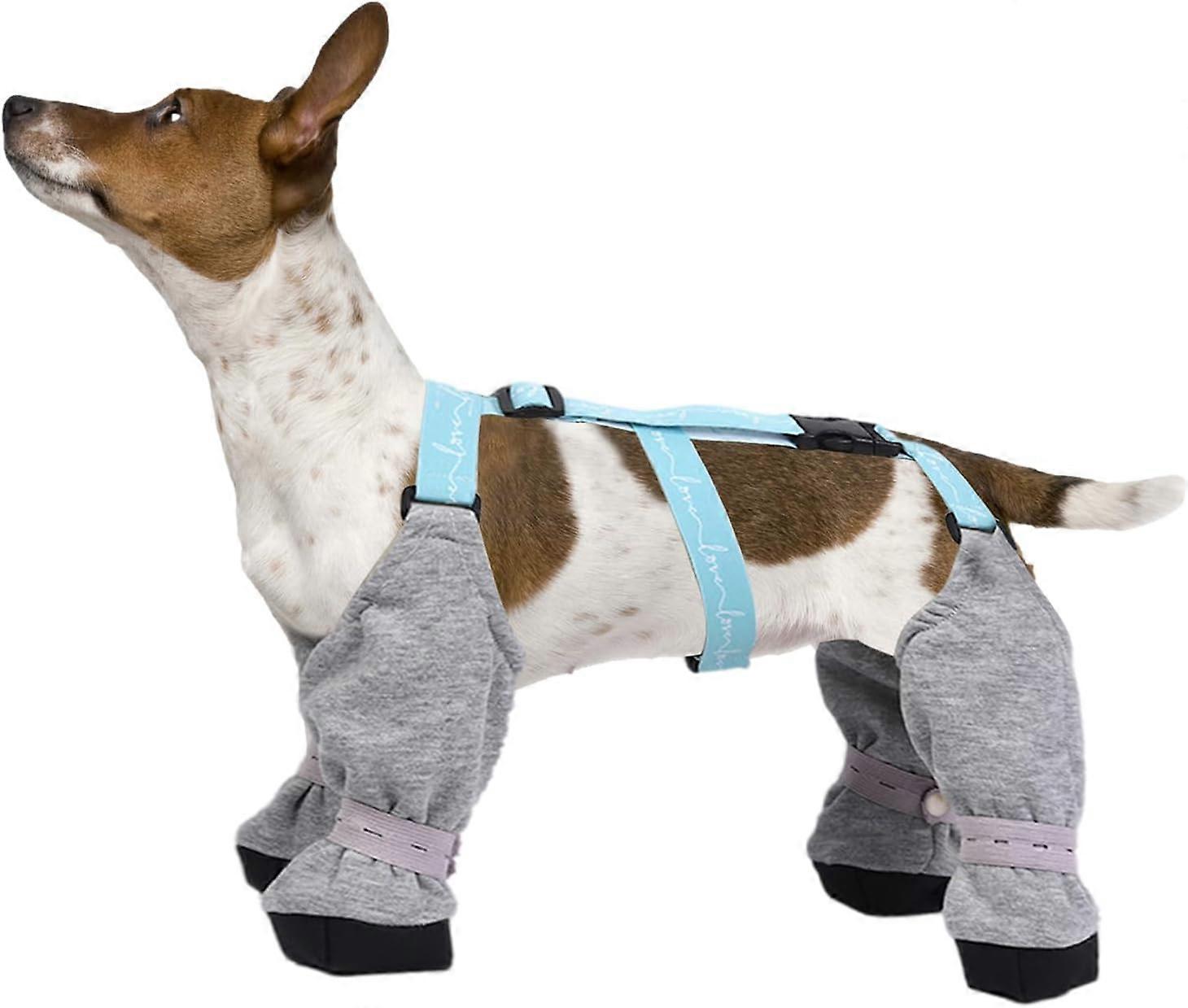Botas para cães com suspensórios, botas de suspensão de neve de inverno para cães, botas suspensas para cães à prova d'água, suspensórios antiderrapantes para cães