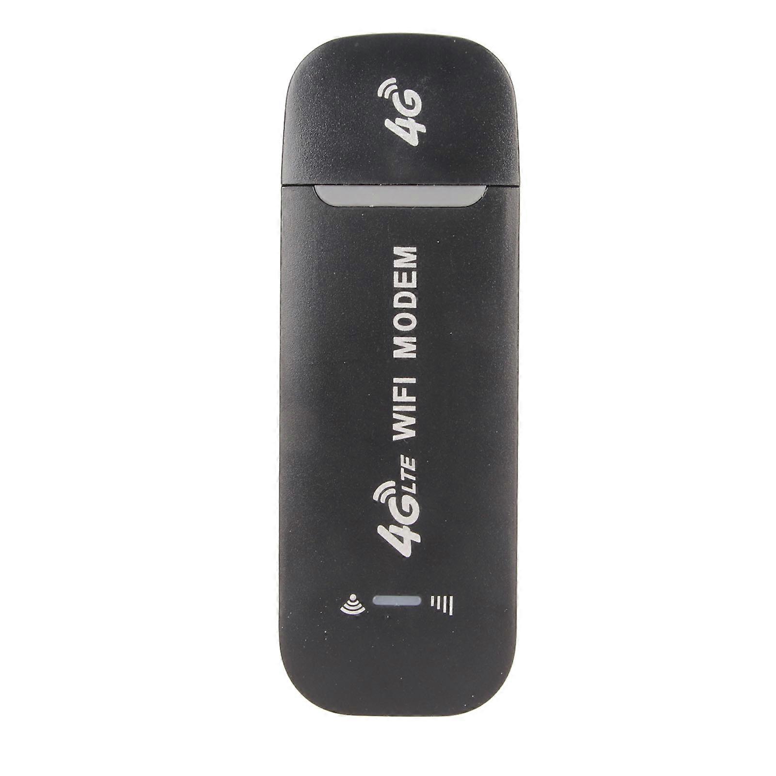 4G WiFi Router 10 Devices Support USB Plug and Play 4G LTE USB WiFi Modem for Office Travel Home,Black
