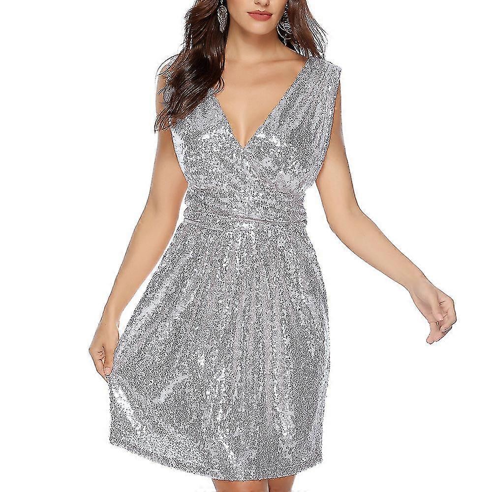 Dámské flitrové třpytky s výstřihem do V