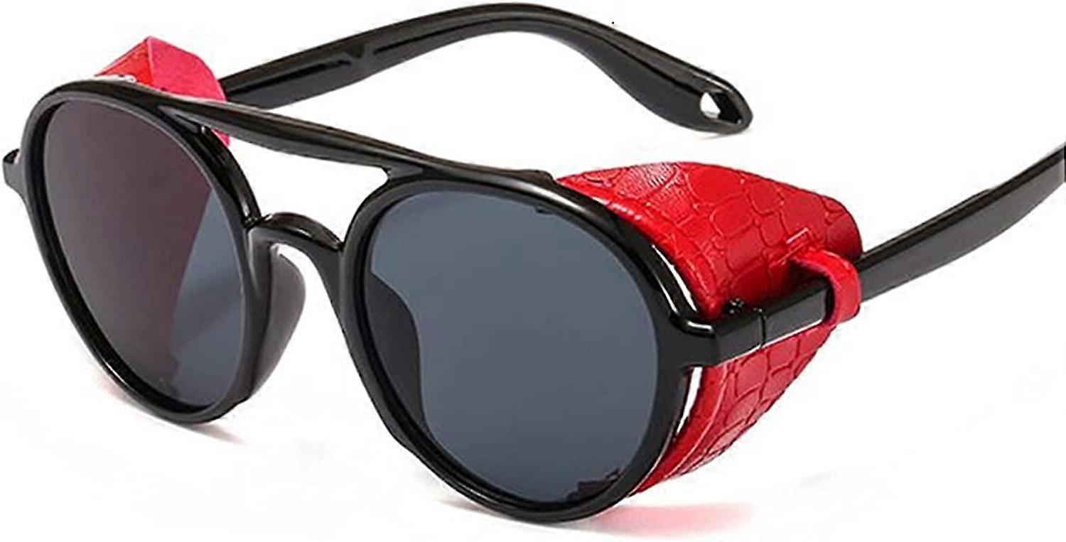 Gafas de sol Steampunk redondas de moda para hombres mujeres Gafas