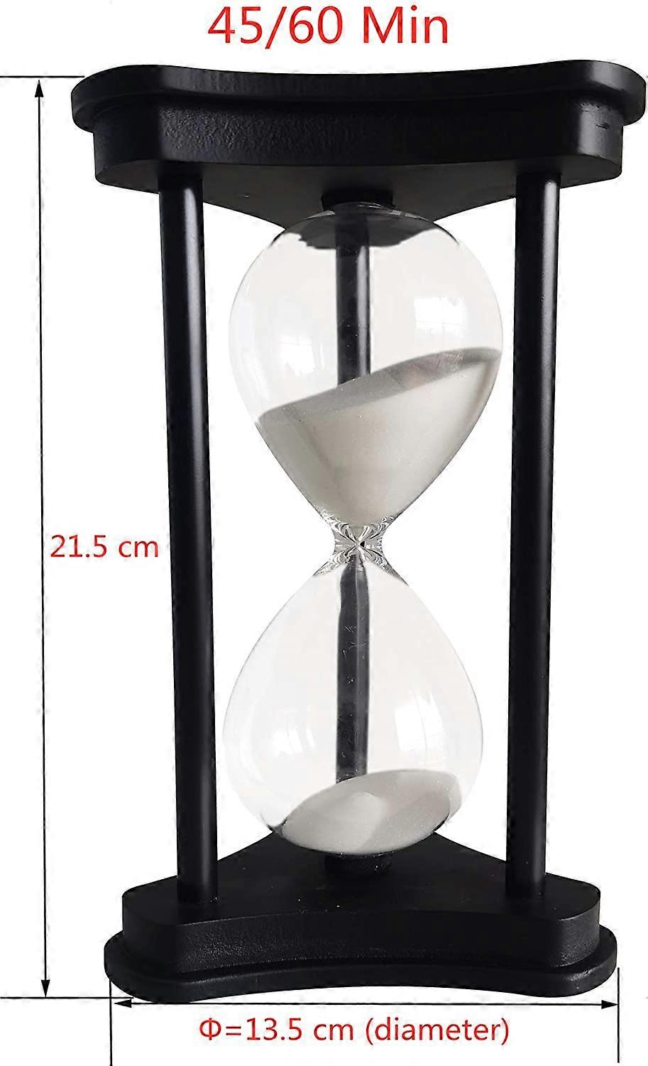 timeglass timer i 45 minutter sandglass timer 45 minutter dekorasjon hvit