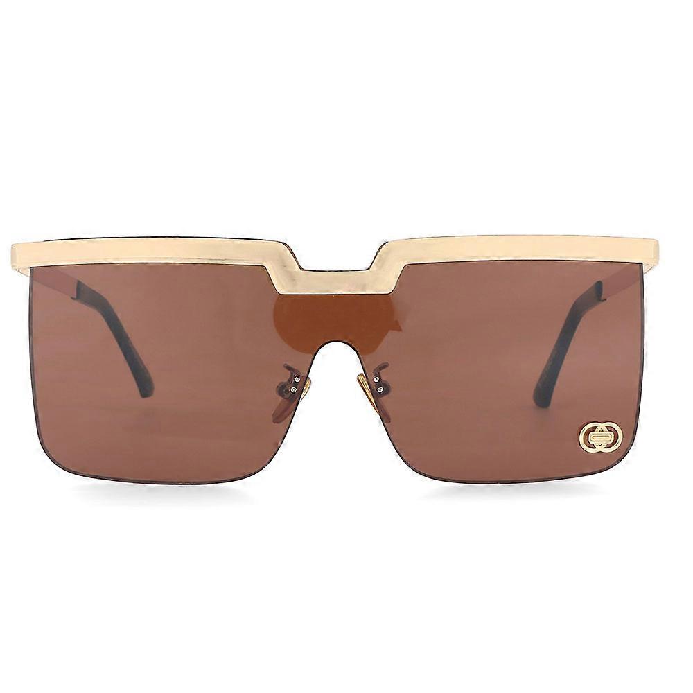 51121 Oversized Square Luxury Brand Óculos de sol One Lens Moda Homens Mulheres Shades Uv400 Óculos Vintage