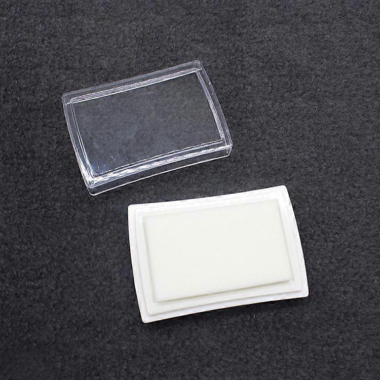 10pcs Office Washable Fingerprint Ink Pads Blank Diy Ink Pads Blank Sponge Stamp Pads