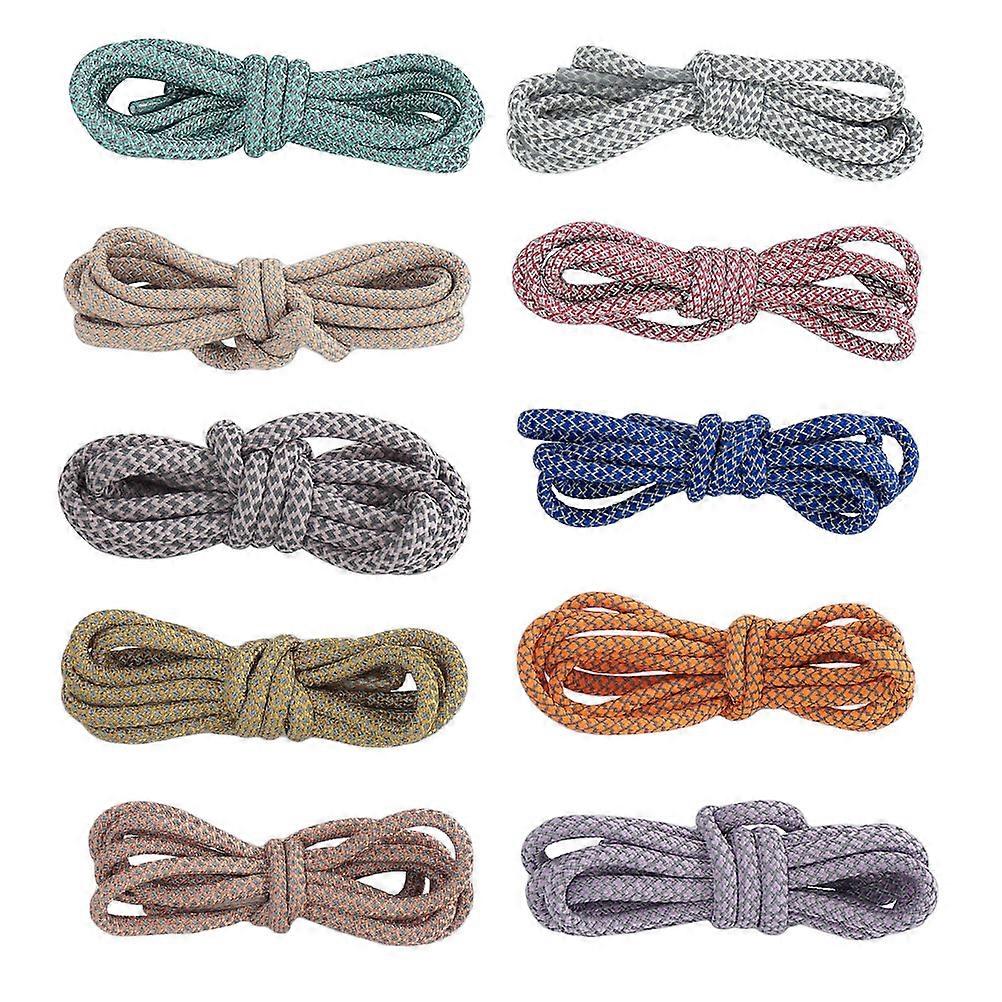 10 paia Stretch Lacci Cerati Tela Lacci Scarpa Lacci Riflettenti Scarpa Lacci Donna Uomo Sneaker Lacci Stivali Stringhe Stringhe M