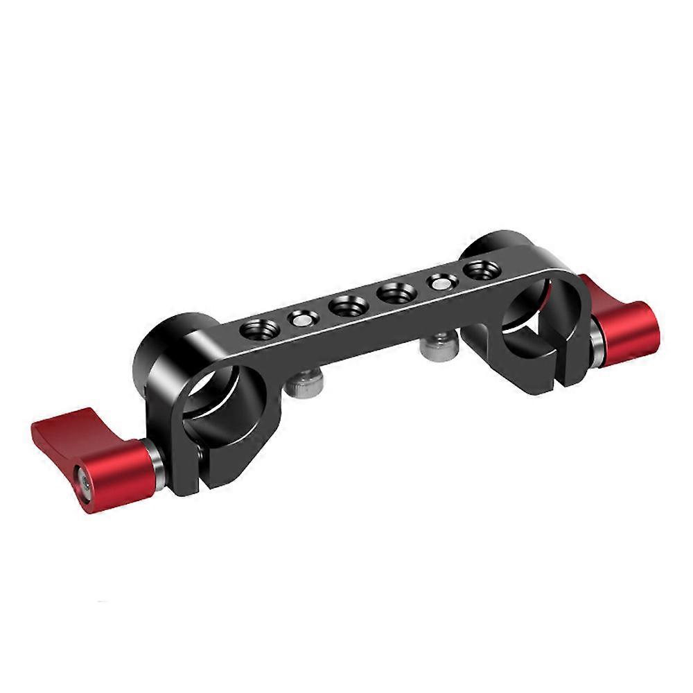 Lanxri 15mm Dual Hole Tube Clamp Rail Connector for DSLR Camera Tube Kit Photography Accessories to Flash