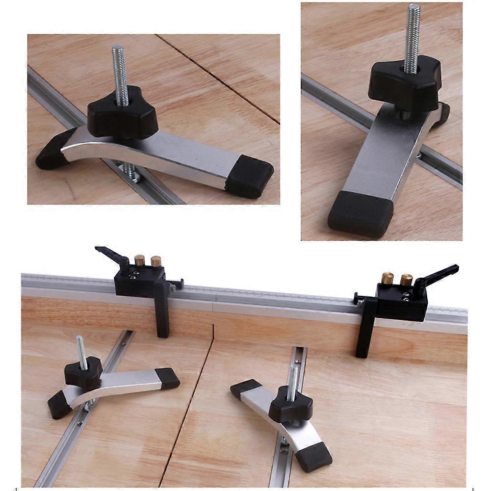 2023 New190mm T-Track Miter Bar Stop for Woodworking Tool DIY Manual, Aluminum Alloy