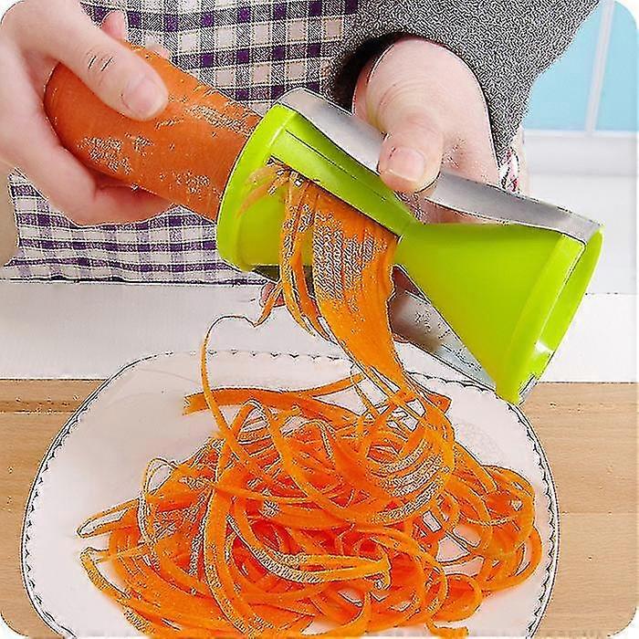Spiralizer Vegetable Cutter - Multi-function Manual Spiralizer Spaghetti For Noodles, Carrot, Cucumber, Zucchini Slicer Maker, Asparagus Peeler, Green