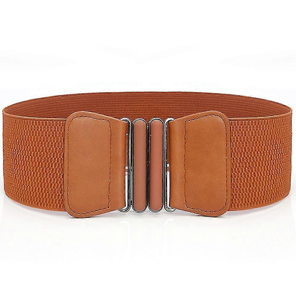 Kvinnor Resår Brett Bälte Cinch Midjebälte Elastisk Stretch Bröllopsfest