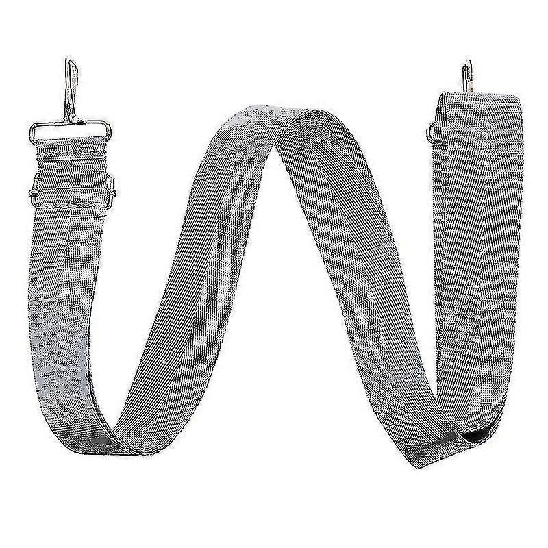 Grey Duffle Bag 2pcs Nylon Strap Replacement Crossbody Laptop Strap