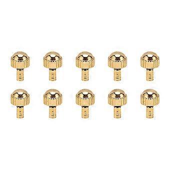 per 10 pz Corona d'Orologio d'Oro Lega Impermeabile Testa di Orologio Riparazione Pezzi di Ricambio Accessorio di Ricambio per Orologiaio