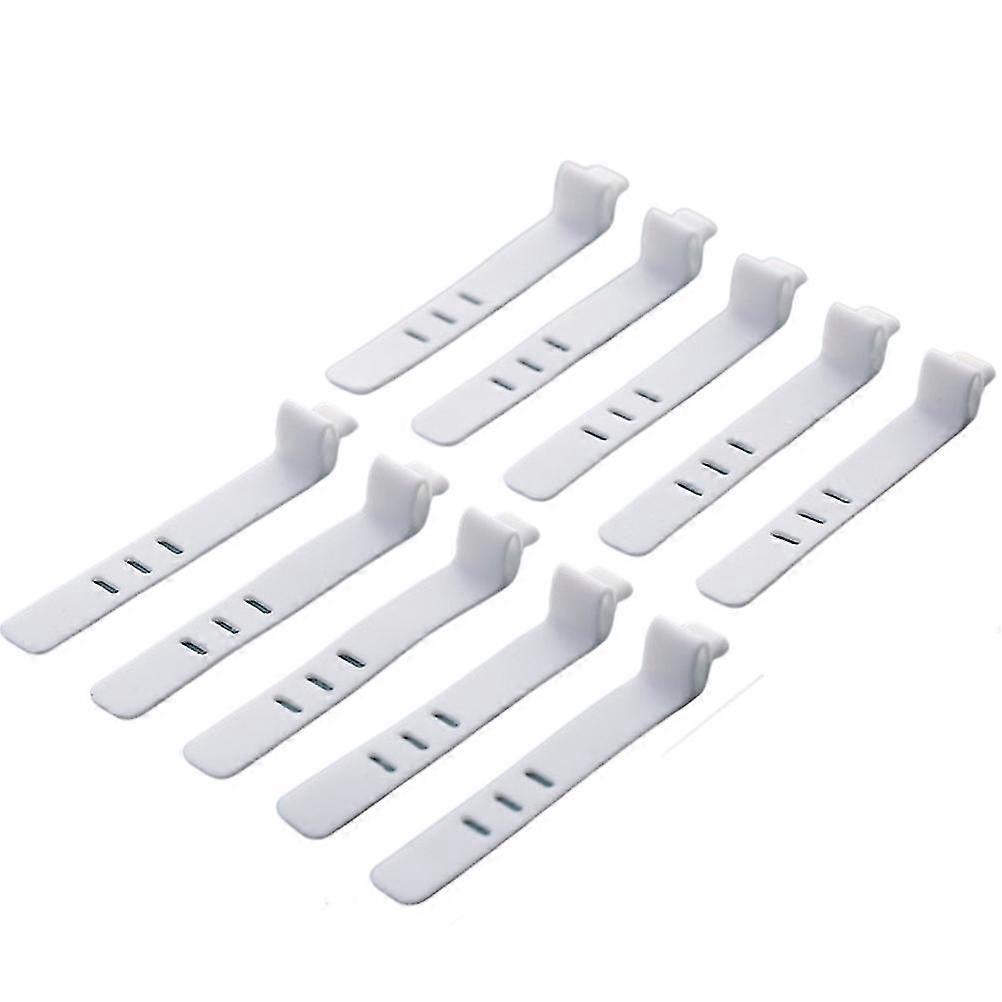Data Cable Storage Box - Clear Plastic, 8 Grids - Cable Management Container for Earrings, Rings
