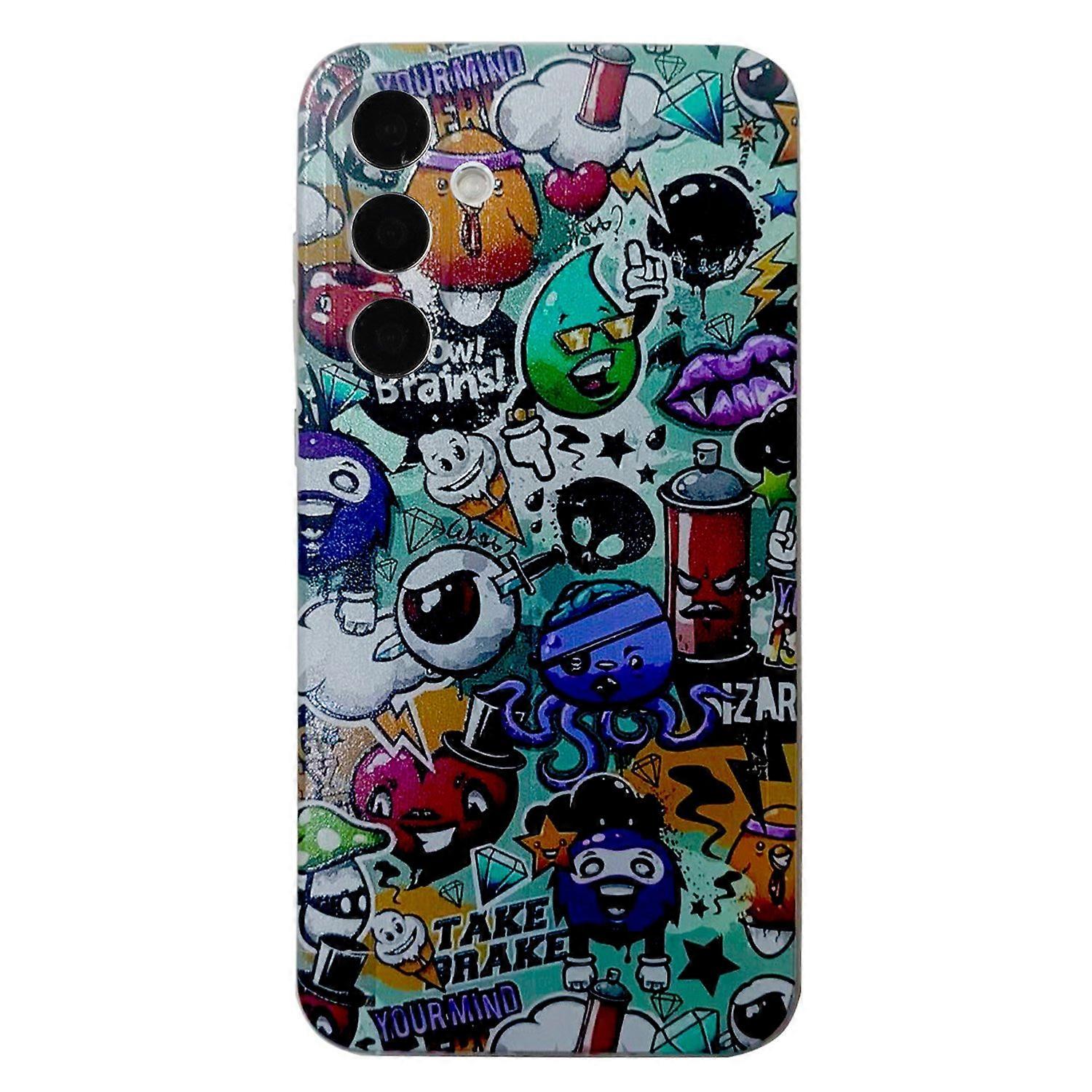 For Samsung Galaxy A36 5G Case Pattern Printing Cell Phone TPU Back Cover - Garbage