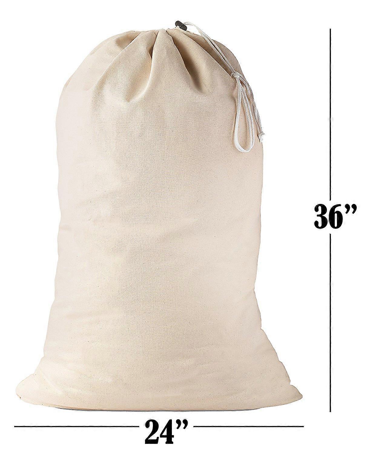 Large Canvas Laundry Bag Heavy Duty Large Laundry Bag Drawstring Clothes Bag