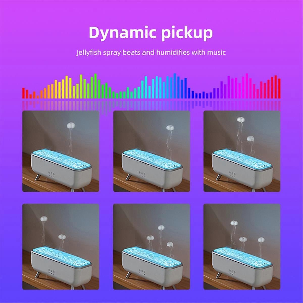 Qualle Dekompressionseffekt Diffusor Simulation Flamme Aroma Diffusor Bunte Beleuchtung Befeuchten