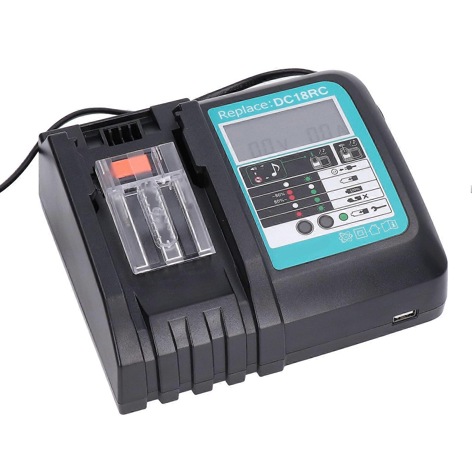 Lithium Battery Charger for DC18RC 14.4V/18V Li Ion Battery BL1860 BL1430 Series 100?240VAU Plug