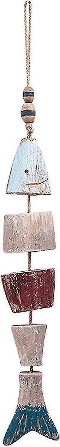 Wooden Fish Wall Art for Beach Theme (Small 21.7")