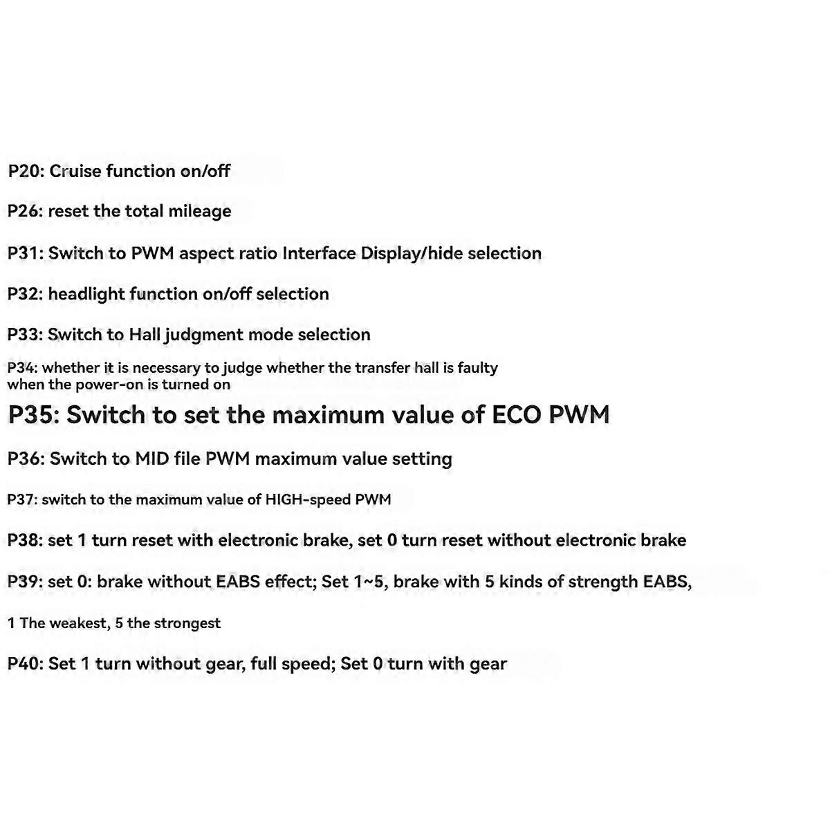 124DX 36V/48V LCD Electric Quantity Display with Switch EBike Speed Governing Throttle Grip Electri